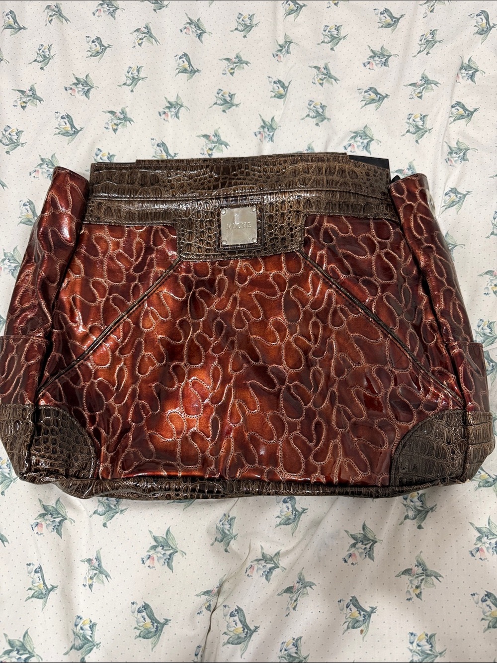 Miche “Drew” Prima Shell Only - Metallic Cinnamon Faux Croc Large Tote Cover